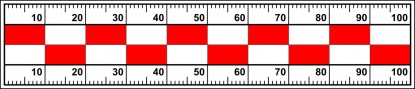 Měřítko 10 x 2 cm RBM9